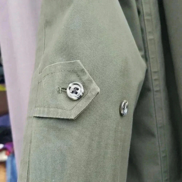 Vintage London Fog Maincoats Army green 40 Long winter coat - Picture 11 of 17